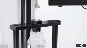 Syringe testing - plunger actuation force