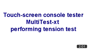 /tensile test using a multitest 25 xt console-controlled test system