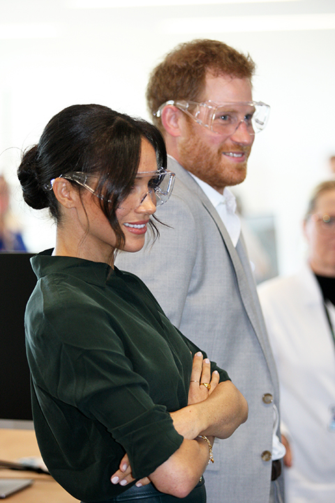 Duke and Duchess of Sussex at Chichester University engineering lab