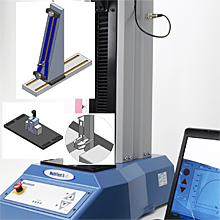 Univeral testing machine and fixtures for zipper testing