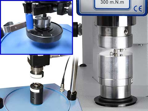 The motor-driven test system is essential for repeatable torque testing of springs