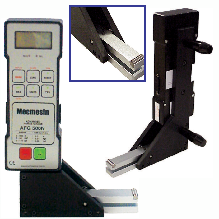 The cradle enables any gauge to be used to measure door closing force